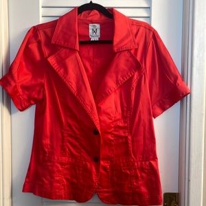 Ashley By 26 International Red Blazer Top